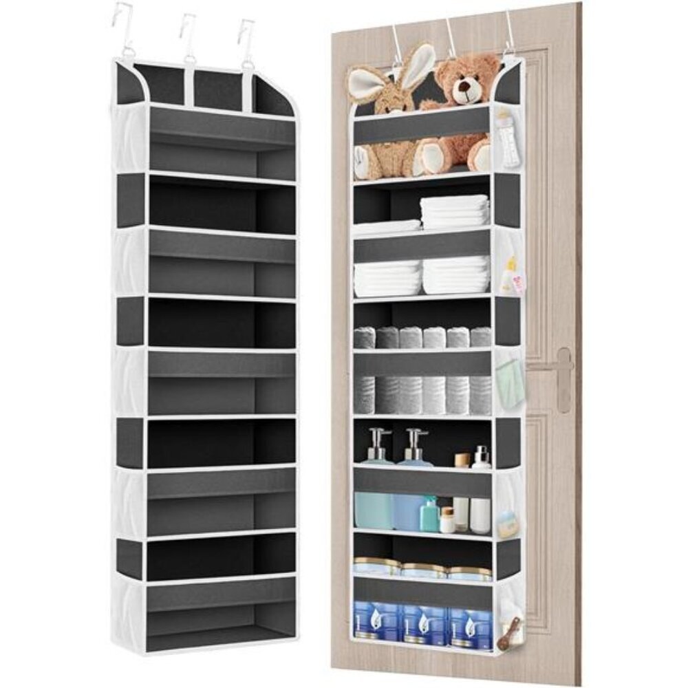 Over The Door Organizer 5 Pocket Baby Nursery Storage Bathroom Hanging Rack